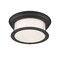 Z-Lite Sonna 2 Light Flush Mount, Matte Black & Matte Opal 2011F13-MB - alternate 5